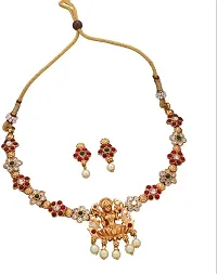 Elegant Copper Gold-Plated Gold Jewellery Set-thumb1