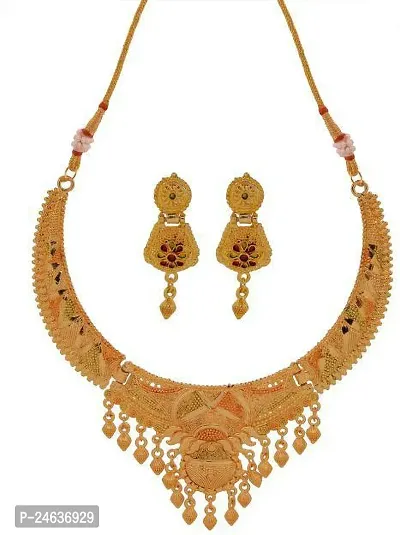 Elegant Alloy Gold-Plated Gold Jewellery Set-thumb4