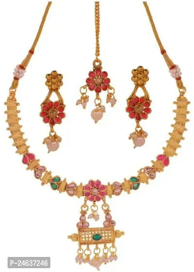 Elegant Alloy Gold-Plated Gold Jewellery Set-thumb2