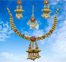 Elegant Alloy Gold-Plated Gold Jewellery Set-thumb3