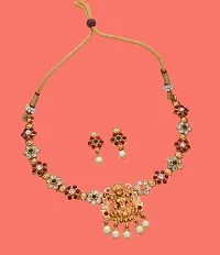 Elegant Copper Gold-Plated Gold Jewellery Set-thumb2