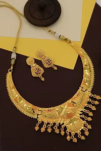 Elegant Alloy Gold-Plated Gold Jewellery Set-thumb1