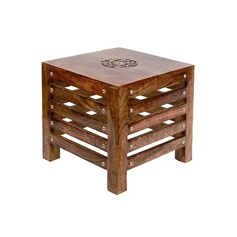 Wooden Stool Corner Bedside Stool, Square, Small, Modern Stool wooden table stool