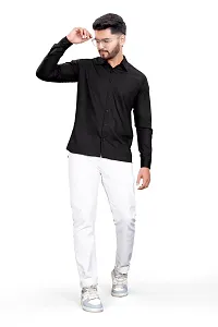 NIRANKARYA Men's Plain Cotton Collared Neck Long Sleeve Casual Shirt (NR_42214)-thumb3