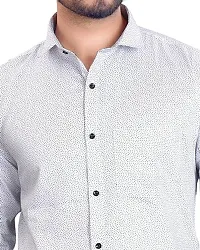 NIRANKARYA Men's Plain Cotton Collared Neck Long Sleeve Casual Shirt (Sky Blue-X-Large)-thumb2