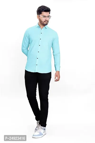 NIRANKARYA Men's Printed Cotton Collared Neck Long Sleeve Casual Shirt (NE_42210)-thumb4