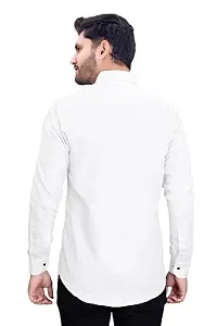 NIRANKARYA Men's Plain Cotton Collared Neck Long Sleeve Casual Shirt (NR_42214)-thumb1