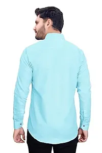 NIRANKARYA Men's Plain Cotton Collared Neck Long Sleeve Casual Shirt (NR_42214)-thumb2