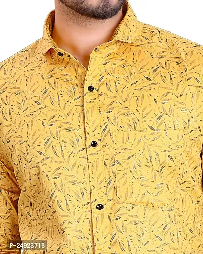 NIRANKARYA Men's Printed Cotton Collared Neck Long Sleeve Casual Shirt (NE_42215)-thumb5