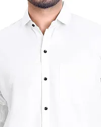 NIRANKARYA Men's Plain Cotton Collared Neck Long Sleeve Casual Shirt (NR_42214)-thumb3