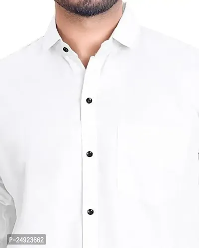 NIRANKARYA Men's Plain Cotton Collared Neck Long Sleeve Casual Shirt (NR_42214)-thumb4