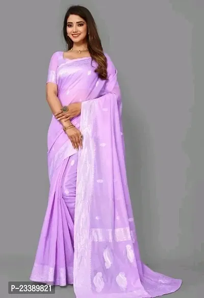 Womens Soft Cotton Slub Sarees