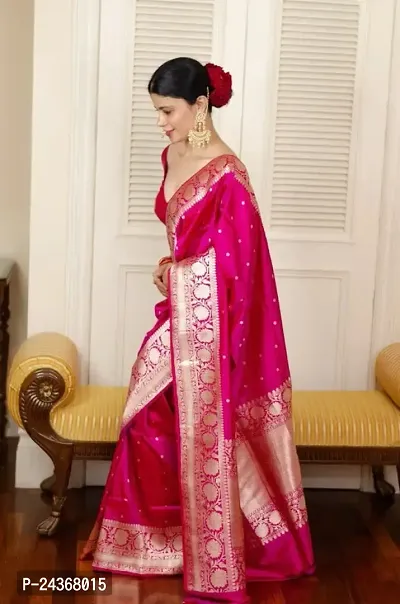 Elegant Art Silk Saree with Blouse piece For Women