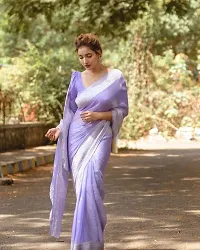 Beautiful Cotton Silk Saree With Blouse Piece For Women-thumb2