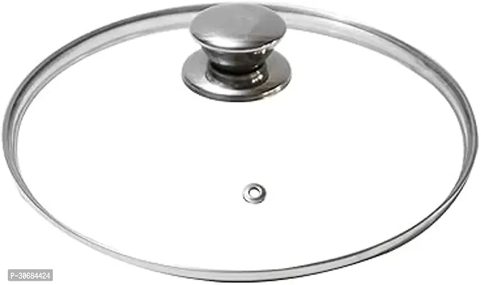 KANDARPURIA Long Lasting Glass Lid, Glass Lid for Kadai (21 cm)-thumb0