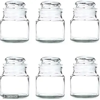 Sky Blue International Multipurpose Mini Storage Glass Jar, Set of 6, 150 ml