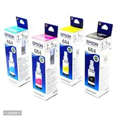 Epson 664 Ink 1 Set of Colors Printer Pack of 4