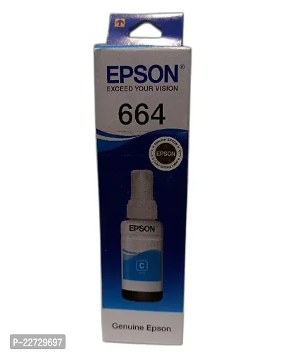 Epson 664 ink cyan color bottle-thumb0