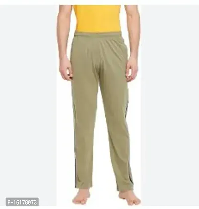 Stylish Fancy Cotton Regular Track Pants For Men-thumb0