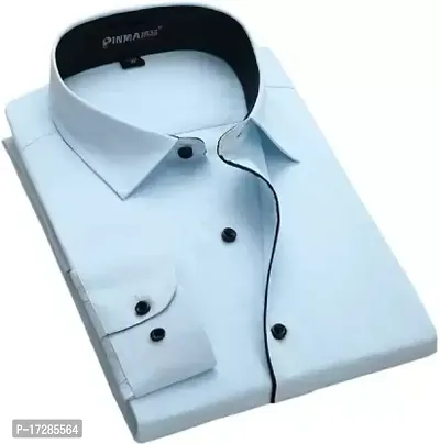 Reliable Cotton Blend Solid Full Sleeve Shirt For Men