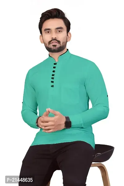 We Present New Formal Solid Designer Kurta Shirt.-thumb2