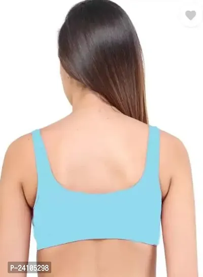 Stylish Fancy Cotton Solid Non Padded Bras For Women-thumb2