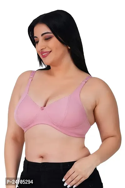 Stylish Fancy Cotton Solid Non Padded Bras For Women-thumb4