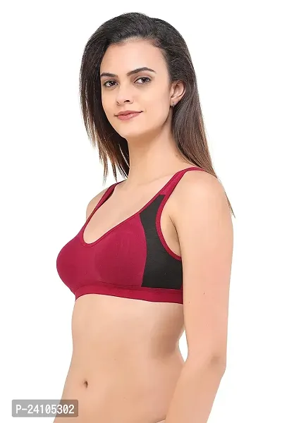 Stylish Fancy Cotton Solid Non Padded Bras For Women-thumb3