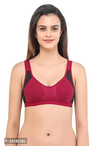 Stylish Fancy Cotton Solid Non Padded Bras For Women