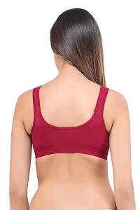 Stylish Fancy Cotton Solid Non Padded Bras For Women-thumb1