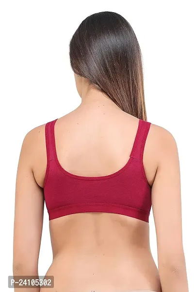 Stylish Fancy Cotton Solid Non Padded Bras For Women-thumb2