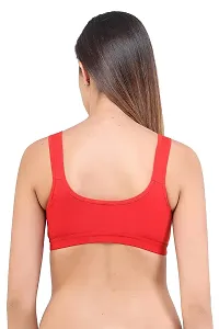 Stylish Fancy Cotton Solid Non Padded Bras For Women-thumb1