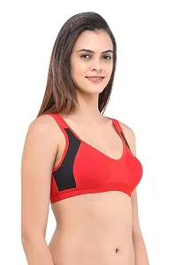 Stylish Fancy Cotton Solid Non Padded Bras For Women-thumb2