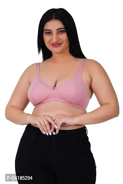 Stylish Fancy Cotton Solid Non Padded Bras For Women-thumb5