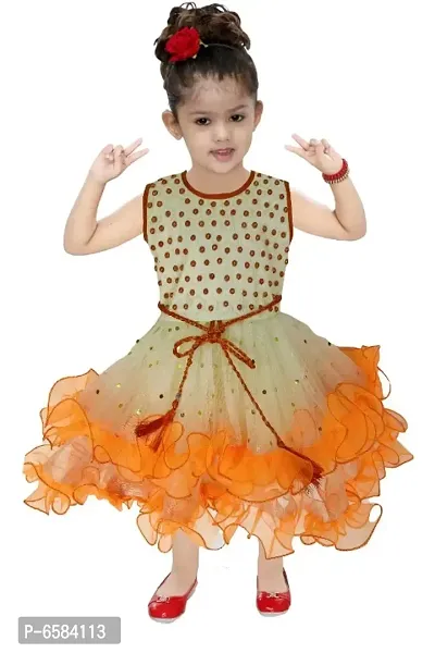 kids frock girls 2years color Orange Frocks and Dresses-thumb0