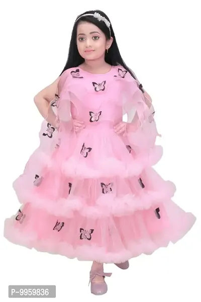 Girls Gowns Frock Pink Color-thumb0
