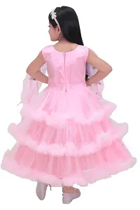 Girls Gowns Frock Pink Color-thumb1