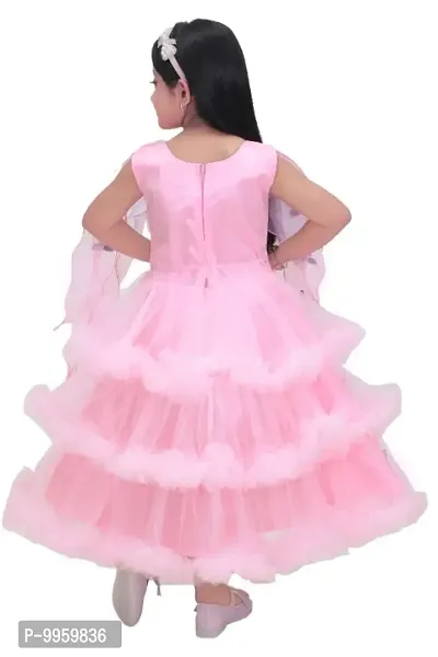 Girls Gowns Frock Pink Color-thumb2