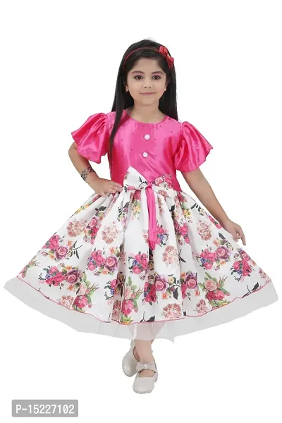 Girls Frock Red Color Kids Dresses