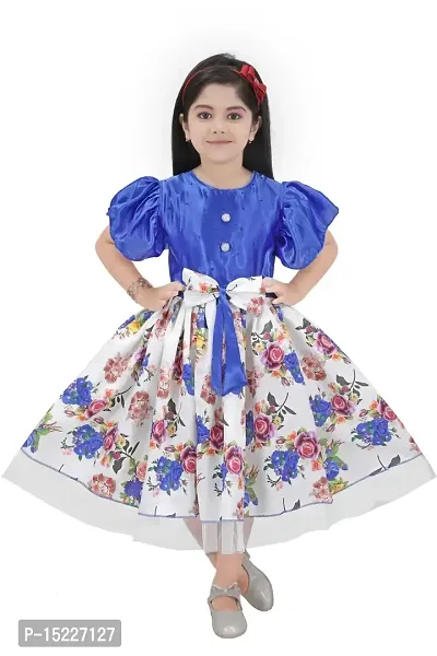 Girls Frock Blue Color Kids Dresses