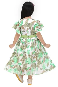 Shiffon Frock Green Coloured-thumb2