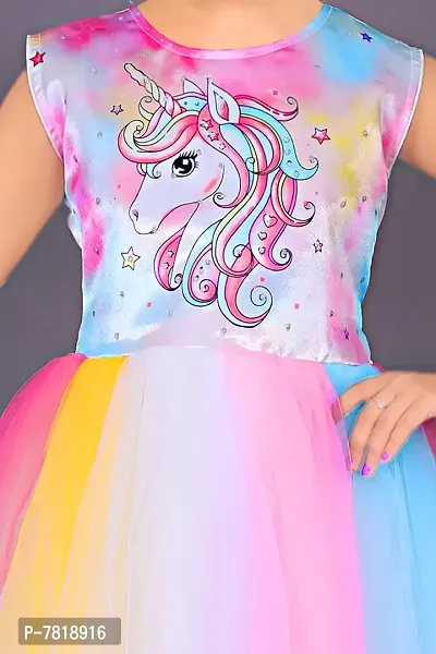 unicorn dress for kids girls-thumb3