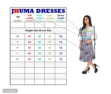 Classic Cotton Printed Dress for Women-thumb2