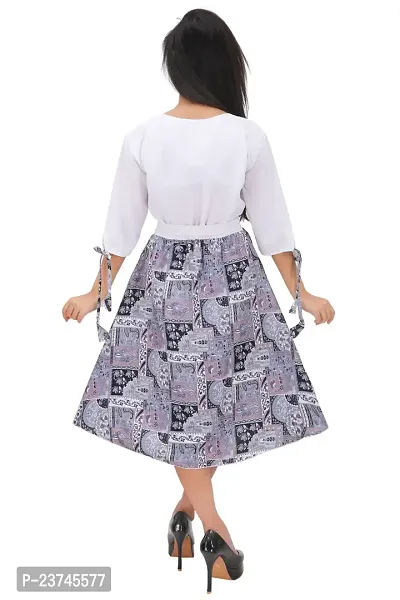 Classic Cotton Printed Dress for Women-thumb5