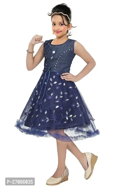 Girls net frock kids dresses-thumb3