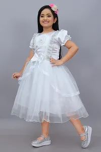 Classic Net Dress  for Kids Girl-thumb1