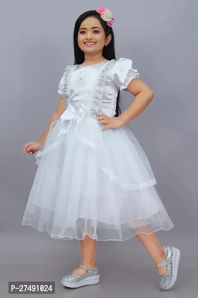 Classic Net Dress  for Kids Girl-thumb2