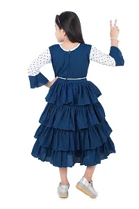 trendy girls layered frock for kids girls-thumb2