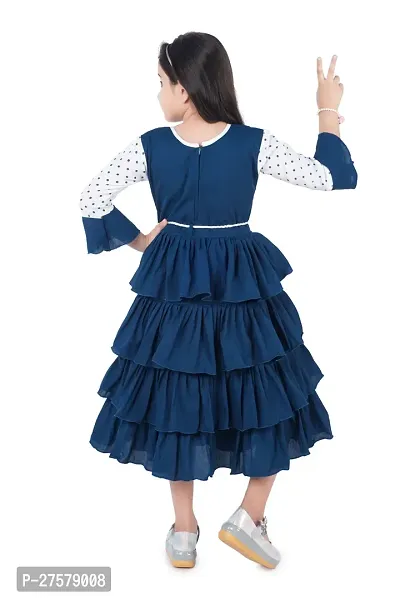 trendy girls layered frock for kids girls-thumb3