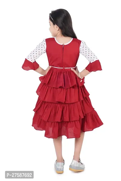 trendy girls layered frock for kids girls-thumb3